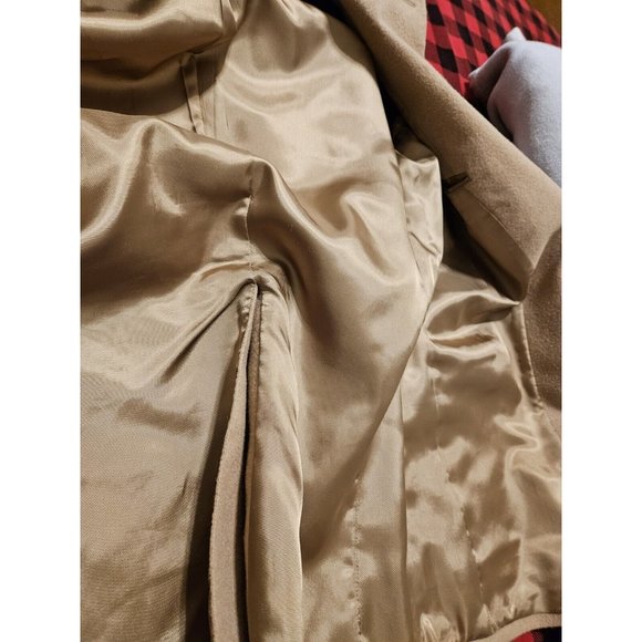 Vintage Brooks Brothers 100% Cashmere Tweed Blazer Jacket 43 Reg Camal - Picture 8 of 13